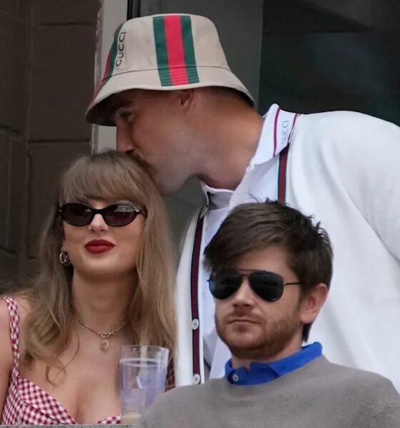 Taylor Swift dazzles in gold dress on date night with Travis Kelce